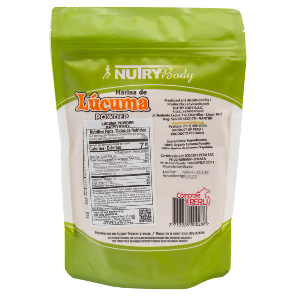 NUTRY BODY HARINA DE LUCUMA 250 - Image 2