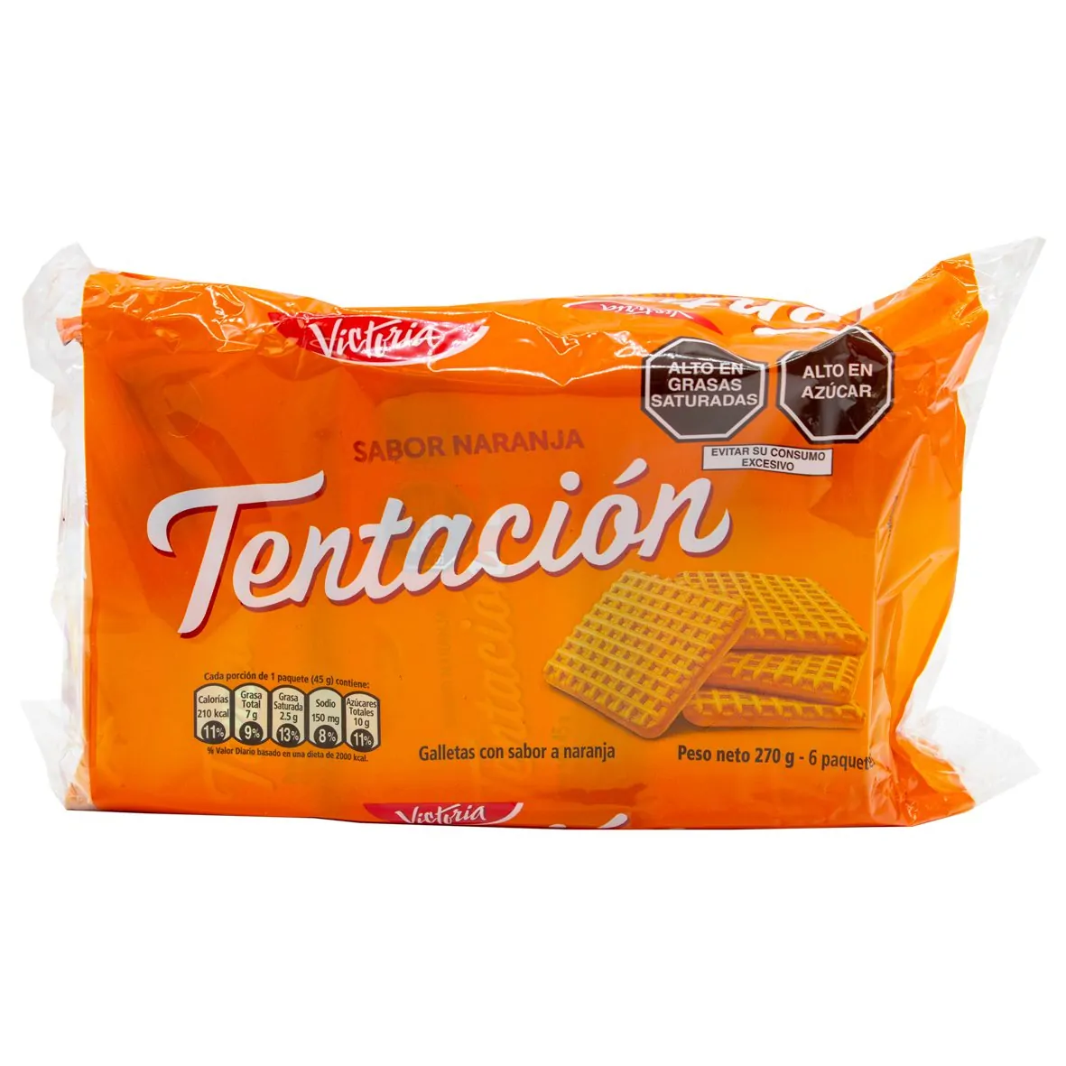 TENTACION GALLETA NARANJA